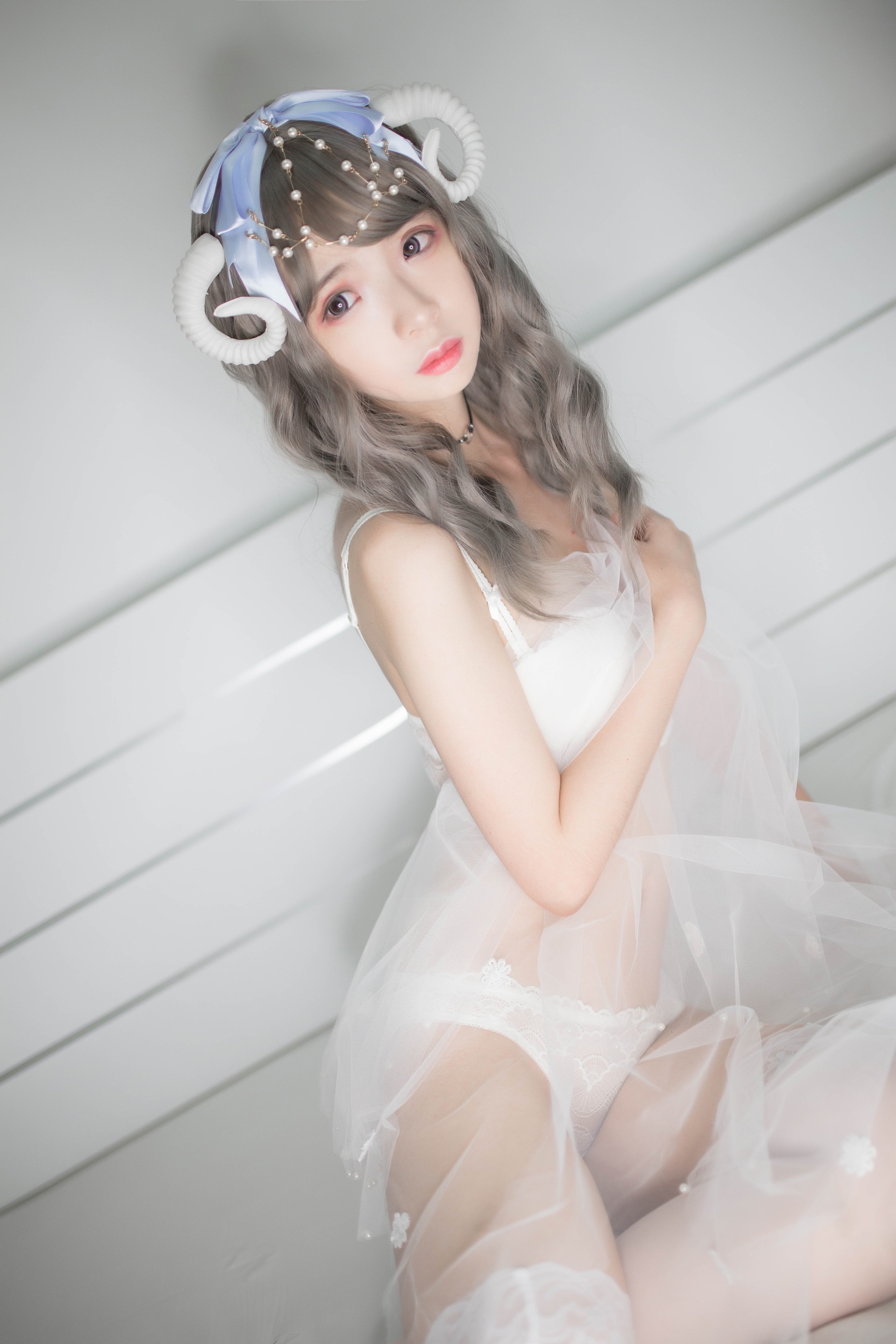 图片[1]-疯猫ss – NO.047 白内衣 [18P]-XikXak